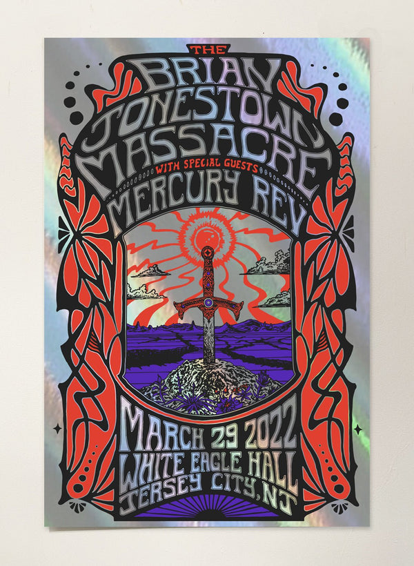 BJM - March 29 poster by Fez Moreno - LEVITATION