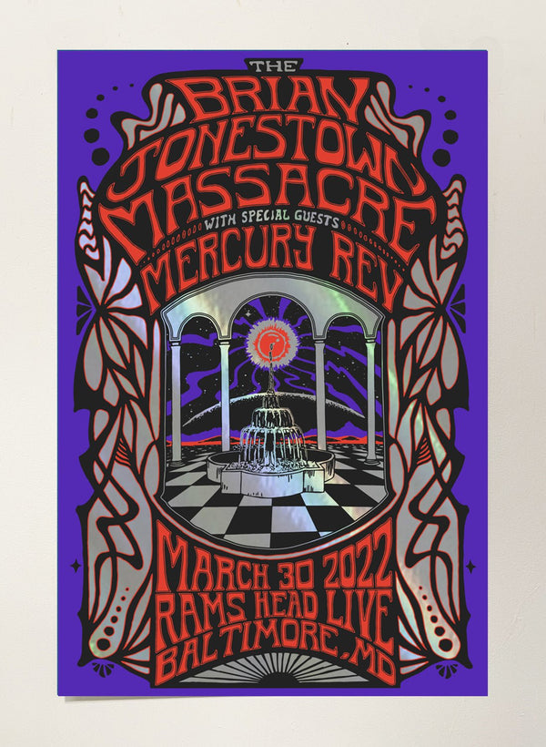 BJM - March 30 poster by Fez Moreno - LEVITATION