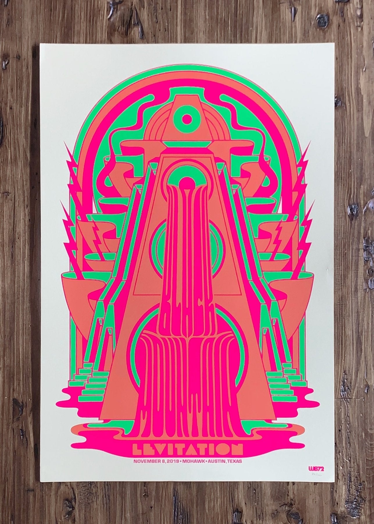 Black Mountain Poster by Weird Beard 72 - ARCHIVE - LEVITATION