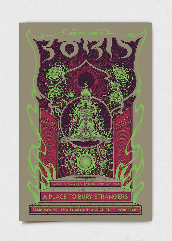 Boris + A Place to Bury Strangers Poster by Kuba Sokólski - LEVITATION