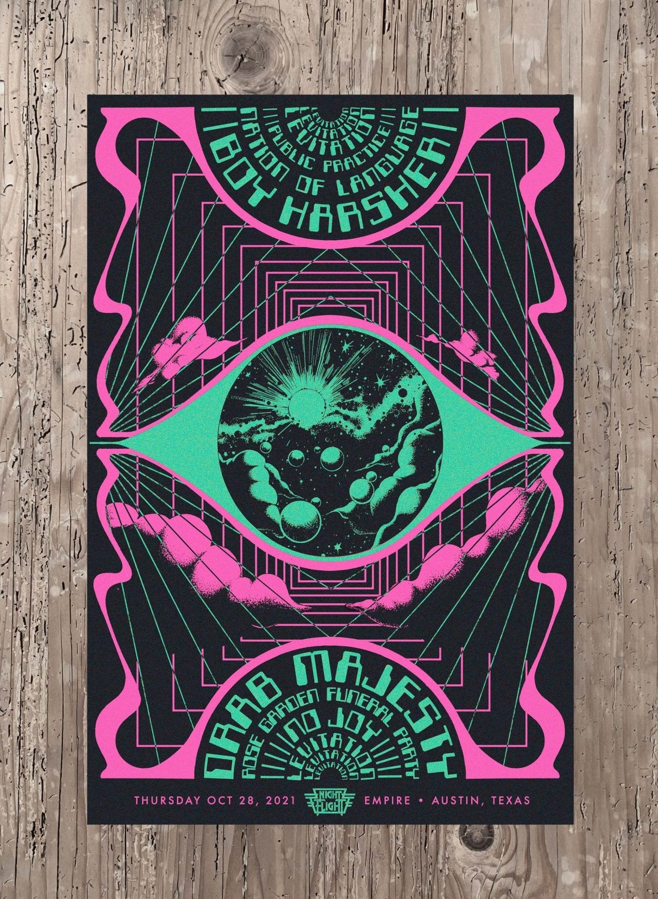 Boy Harsher + Drab Majesty Poster by Callum Rooney - ARCHIVE - LEVITATION