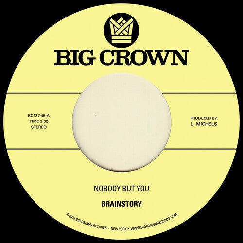Brainstory - Nobody but You B/w Gift of Life - LEVITATION