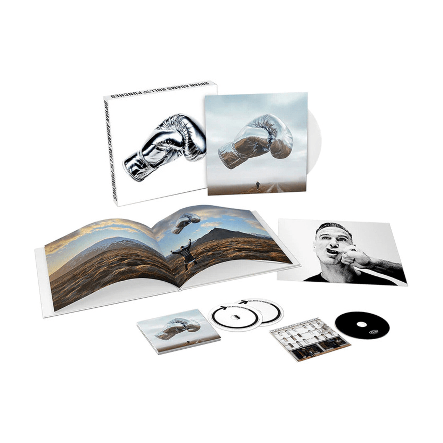 Bryan Adams - Roll with the Punches: Deluxe - White Colored Colored Vinyl Boxset 4xLP (White Vinyl) - LEVITATION