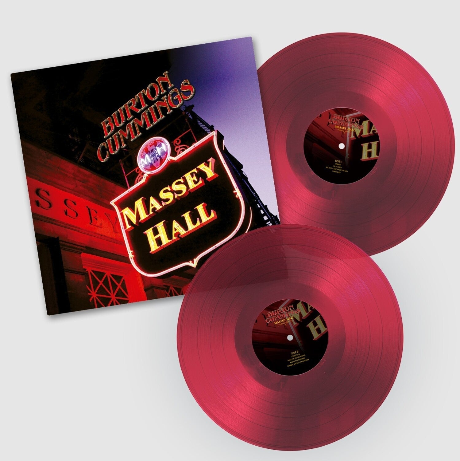 Burton Cummings - Massey Hall 2xLP (Red Vinyl) - LEVITATION