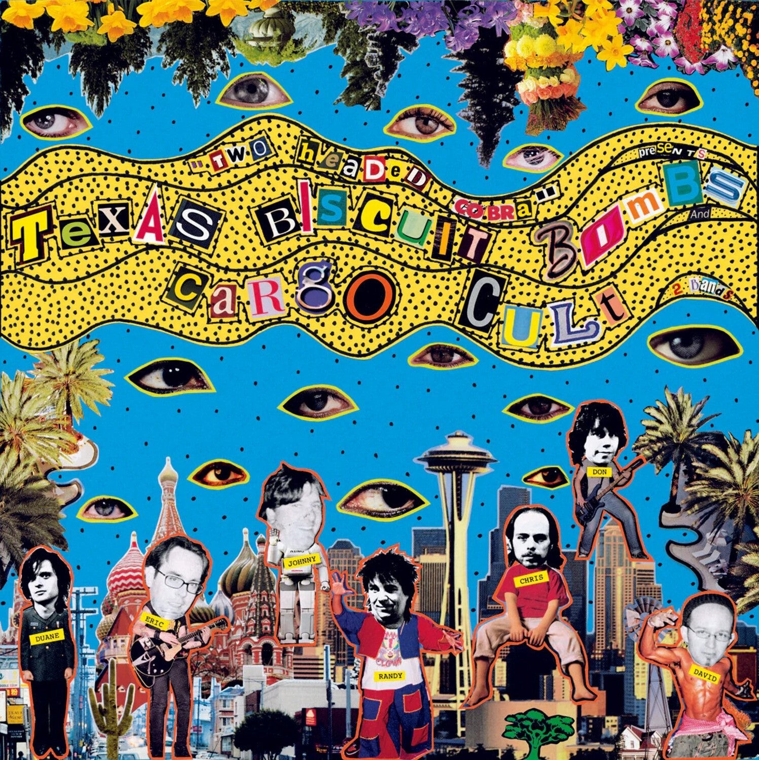 Cargo Cult / Texas Biscuit Bombs - The Two-Headed Cobra 2xLP (Limited Edition) - LEVITATION