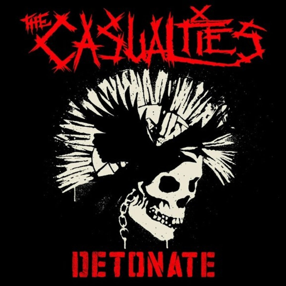 Casualties - Detonate - Red & Black Splatter Vinyl (Red Vinyl) - LEVITATION