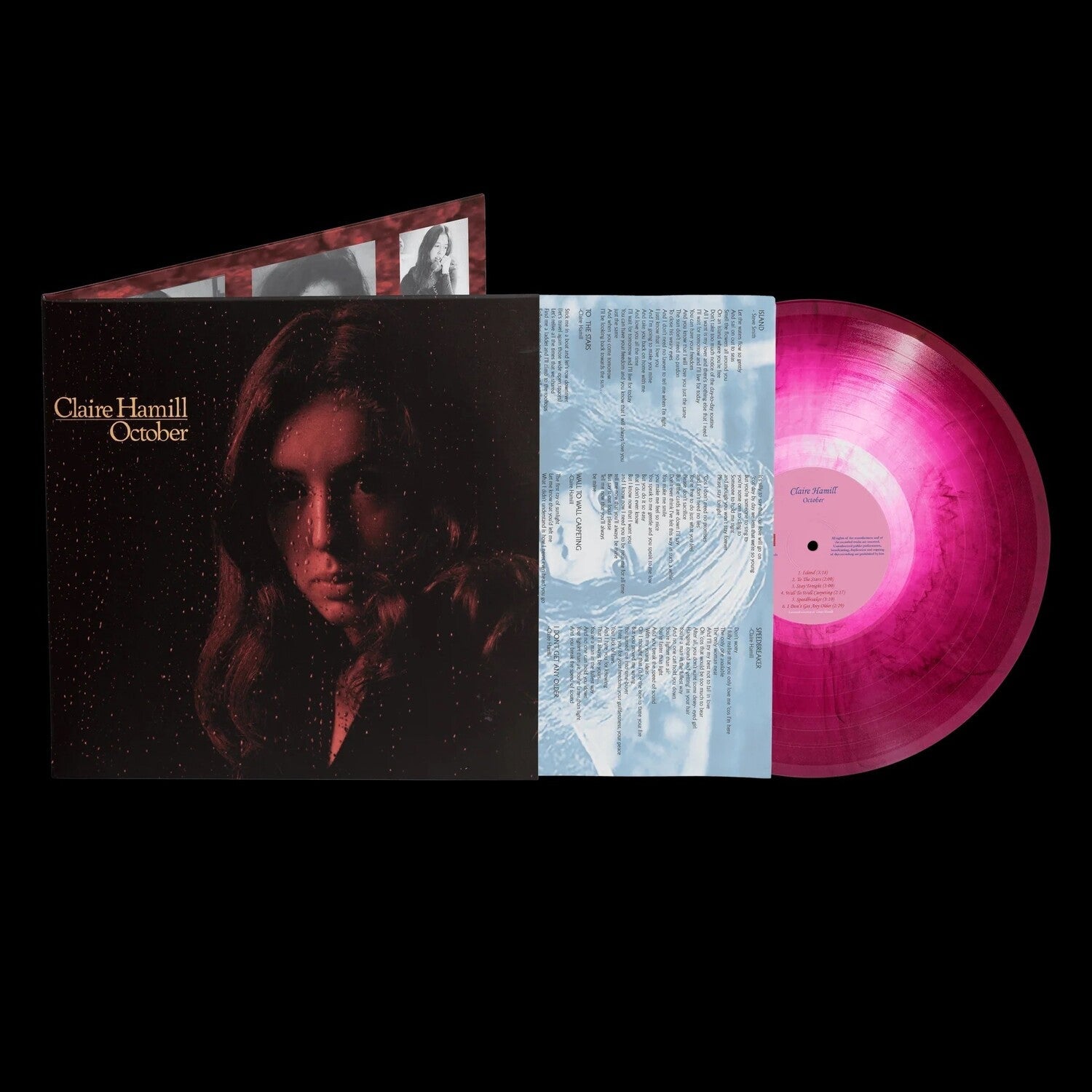 Claire Hamill - October - Pink Marbled (Pink Vinyl) - LEVITATION