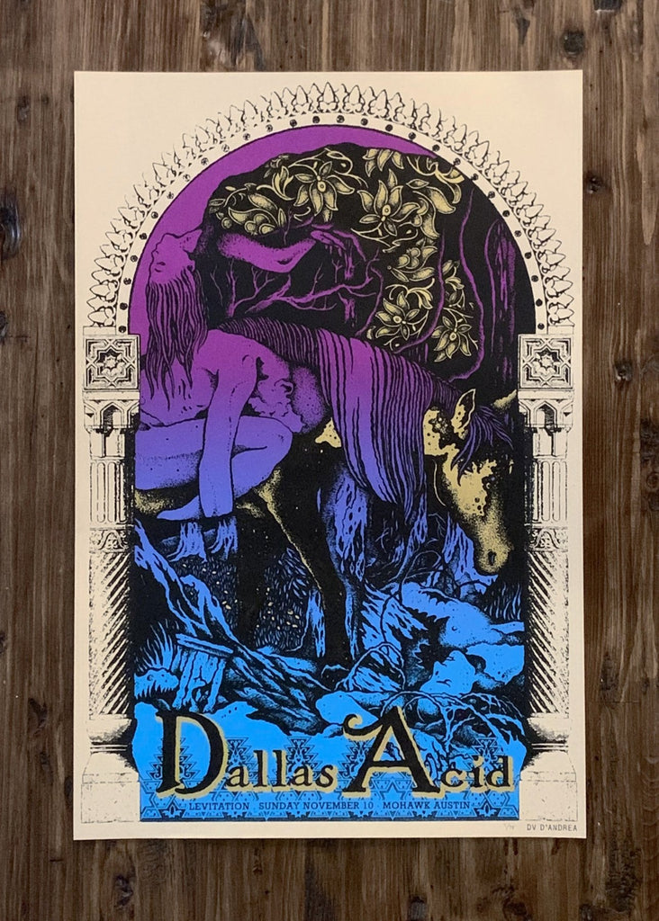 Dallas Acid Poster by David D'Andrea - LEVITATION