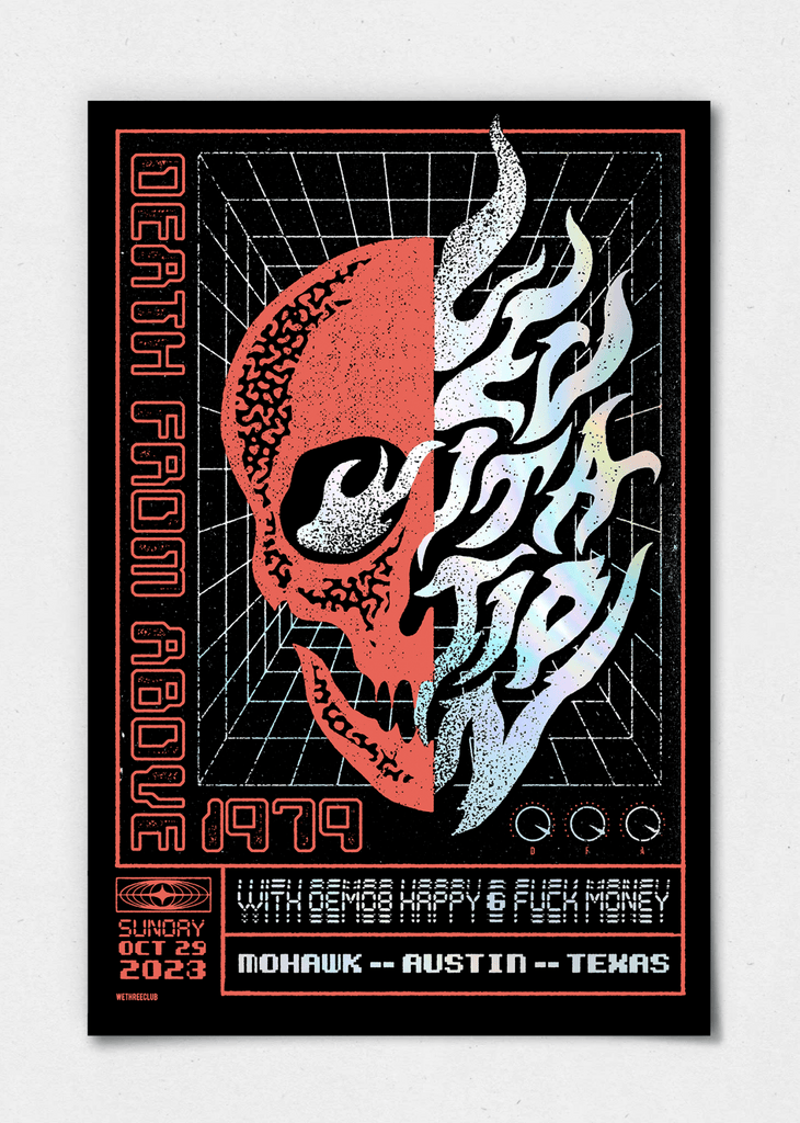 DEATH FROM ABOVE 1979 ツアーポスター【新品】 Death From Above 1979 by We Three Club – LEVITATION