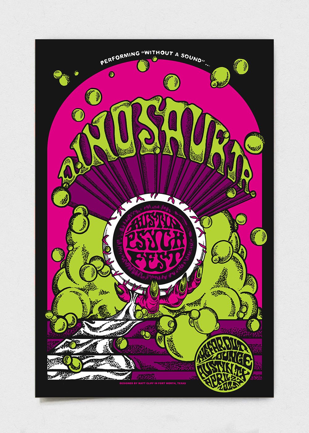 Dinosaur Jr. Poster by Matt Cliff - LEVITATION
