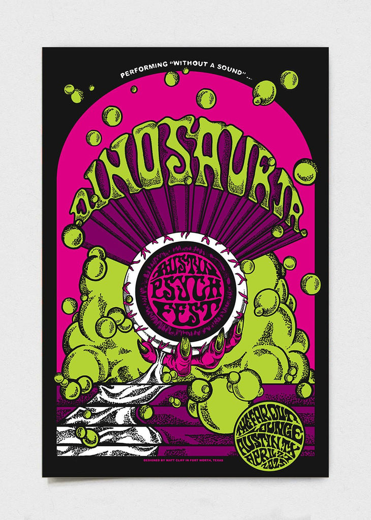 Dinosaur Jr. Poster by Matt Cliff - LEVITATION