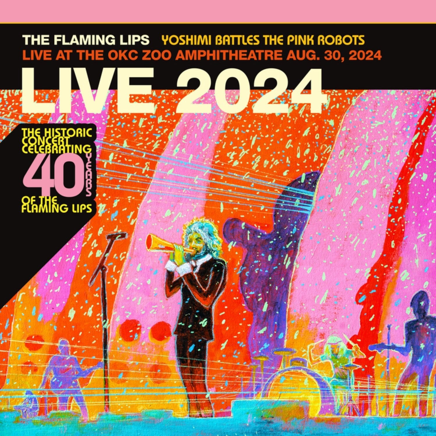 Flaming Lips - Yoshimi Battles The Pink Robots Live At The OKC Zoo Amphitheatre, Aug. 30, 2024 (CD) - LEVITATION