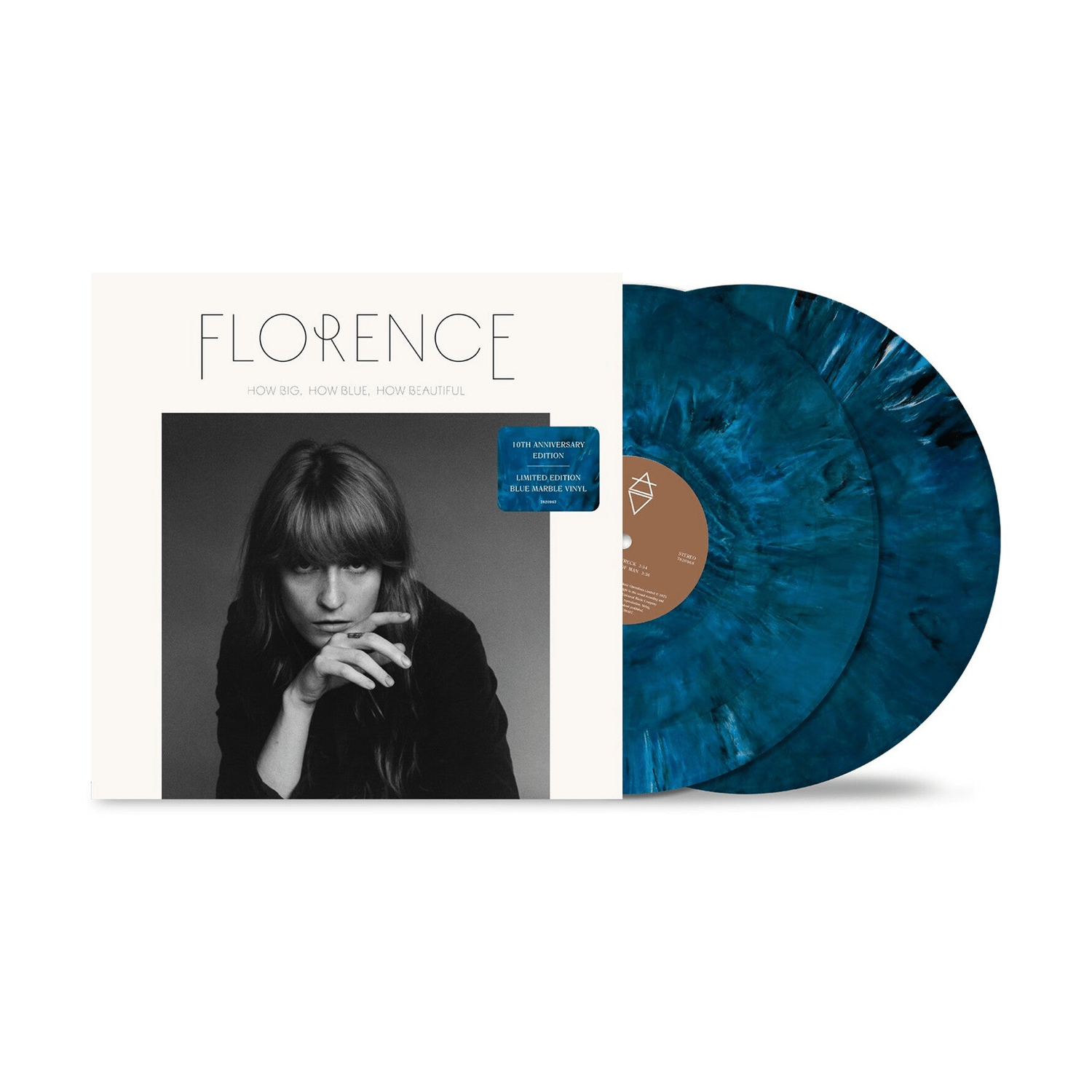 Florence & Machine - How Big, How Blue, How Beautiful (10th Anniv.) 2xLP (Blue Vinyl) - LEVITATION