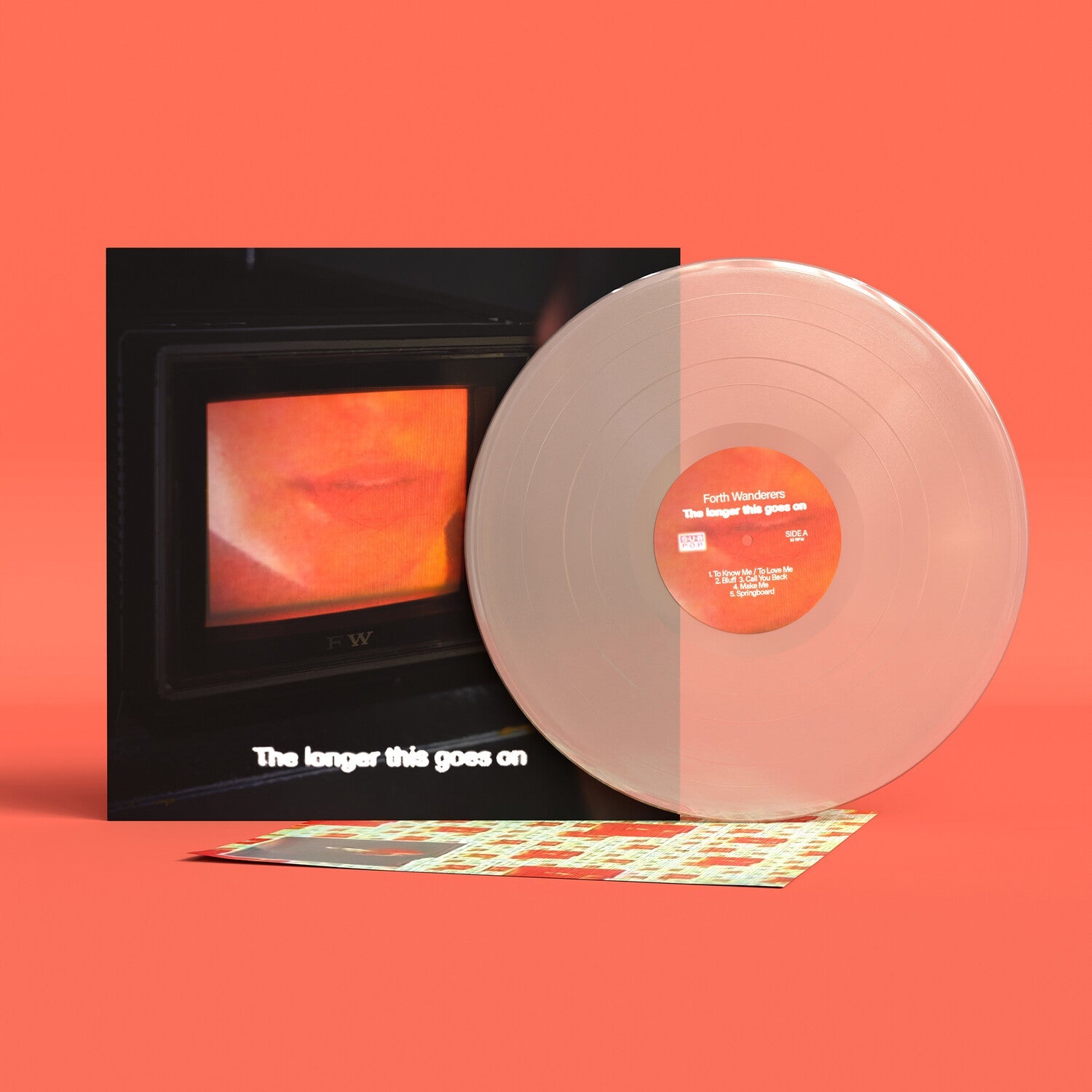 Forth Wanderers - The Longer This Goes on - Milky Clear (White Vinyl) - LEVITATION