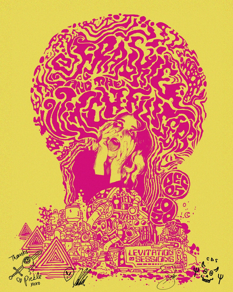 Frankie and The Witch Fingers Signed Screenprint by CMRYZ - LEVITATION