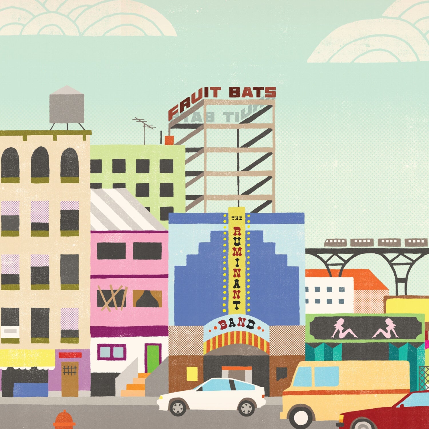 Fruit Bats - The Ruminant Band (Pink Vinyl) - LEVITATION