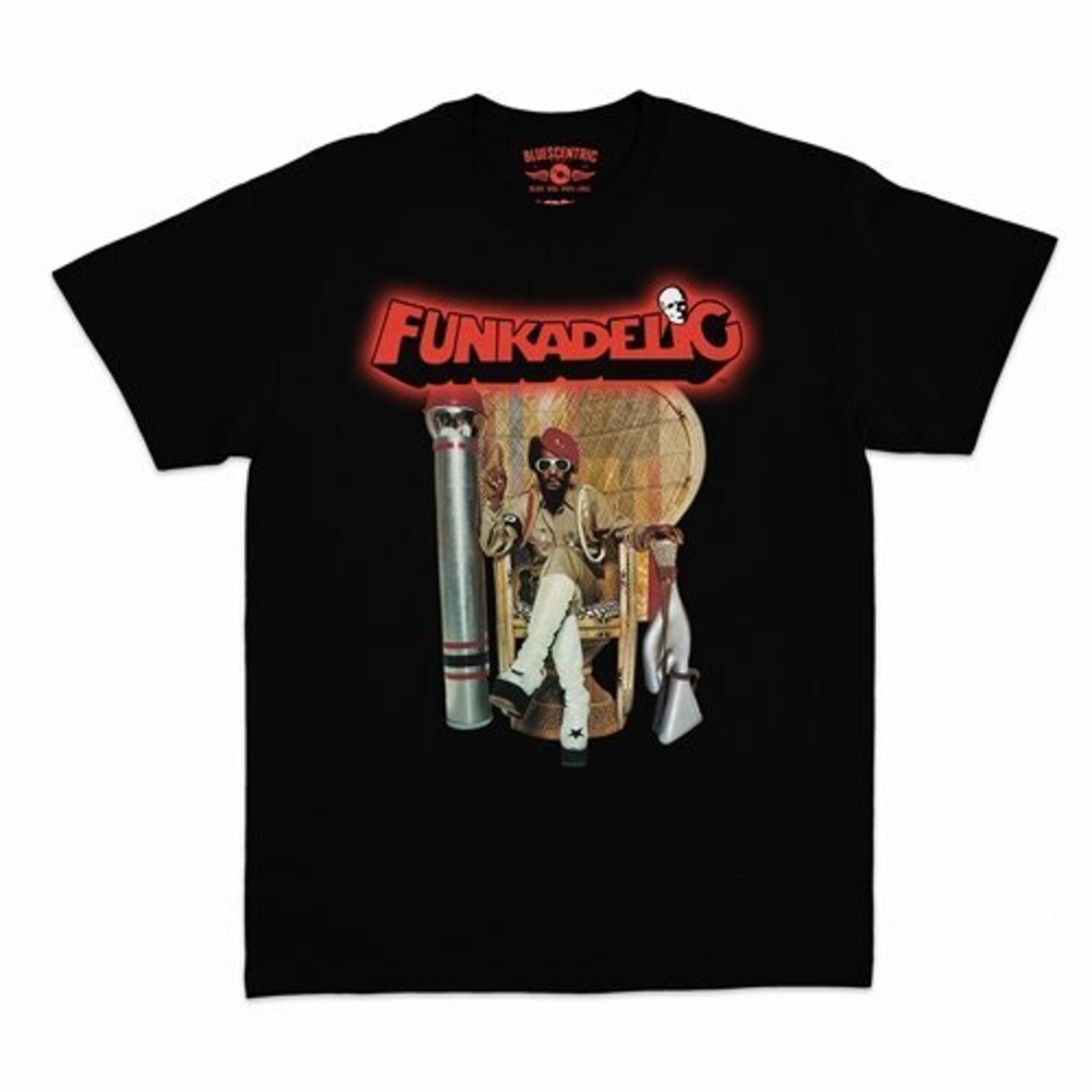 Funkadelic Uncle Jam Peacock Chair Heavy Cotton T-Shirt - LEVITATION
