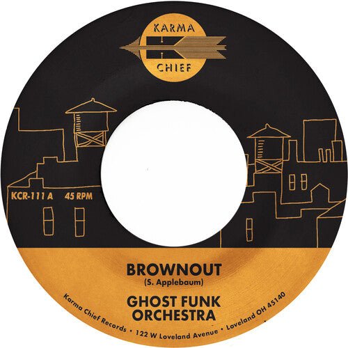 Ghost Funk Orchestra - Brownout / Boneyard Baile - Fire Red - LEVITATION