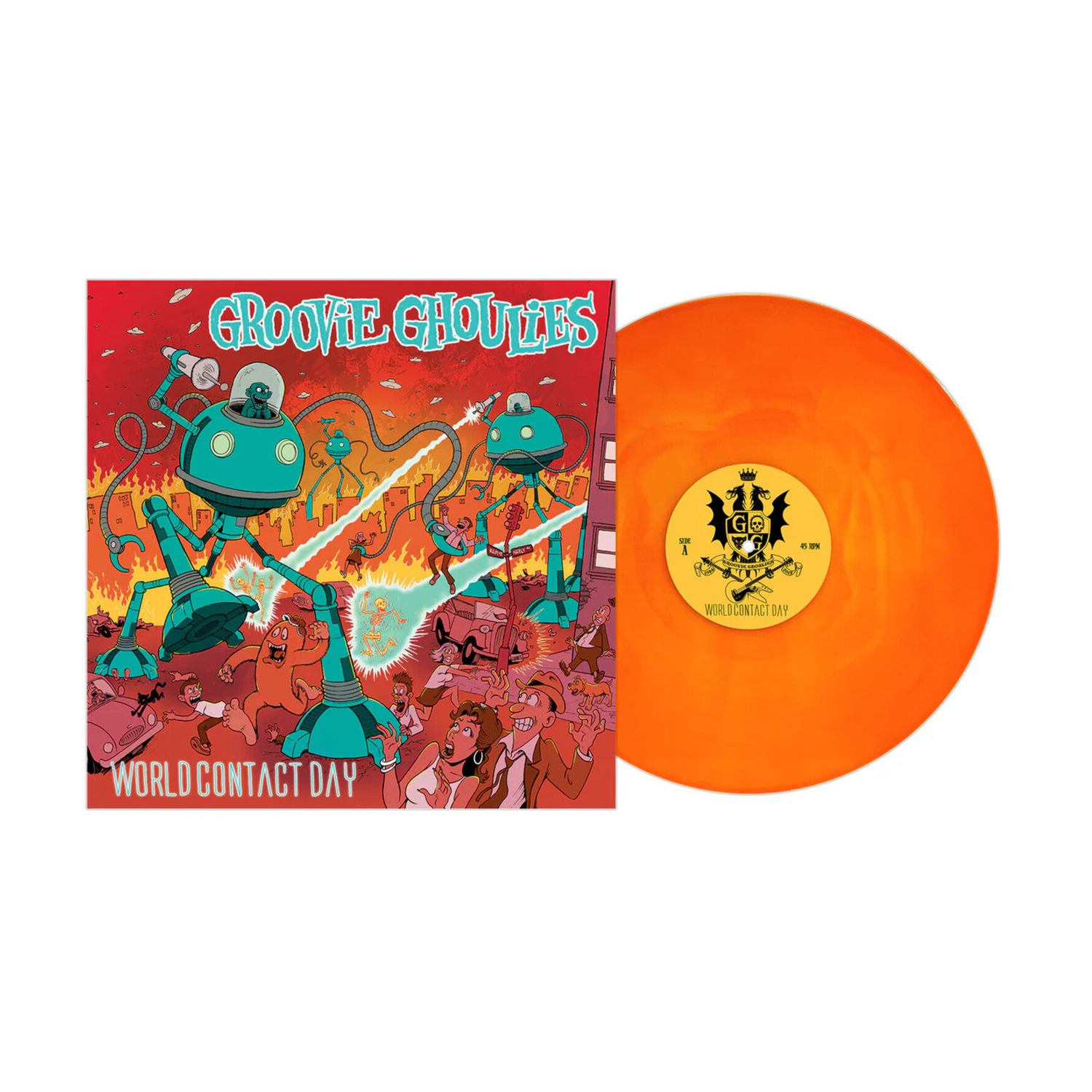 Groovie Ghoulies - World Contact Day (Orange Vinyl) - LEVITATION