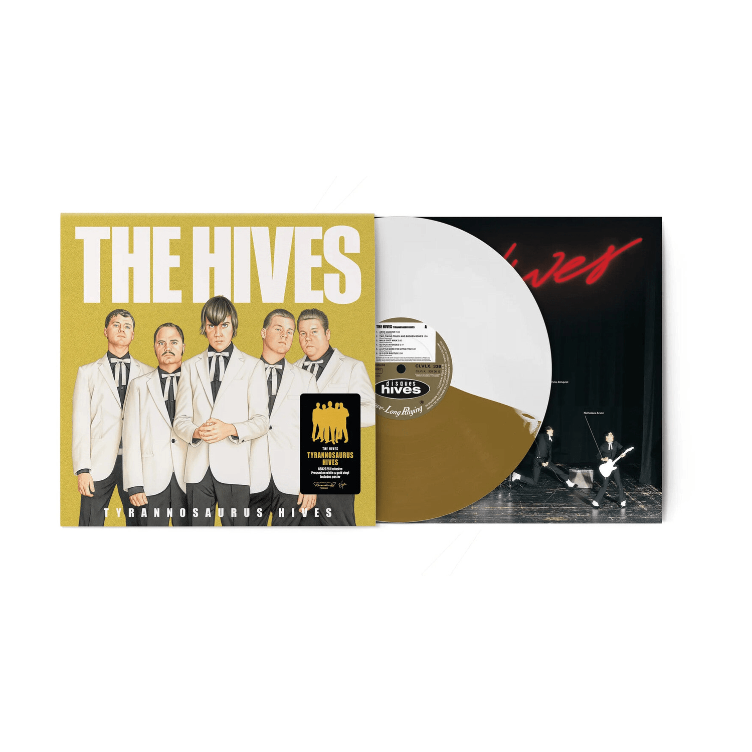 Hives - Tyrannosaurus Hives - Limited White & Gold Colored Vinyl (White Vinyl) - LEVITATION