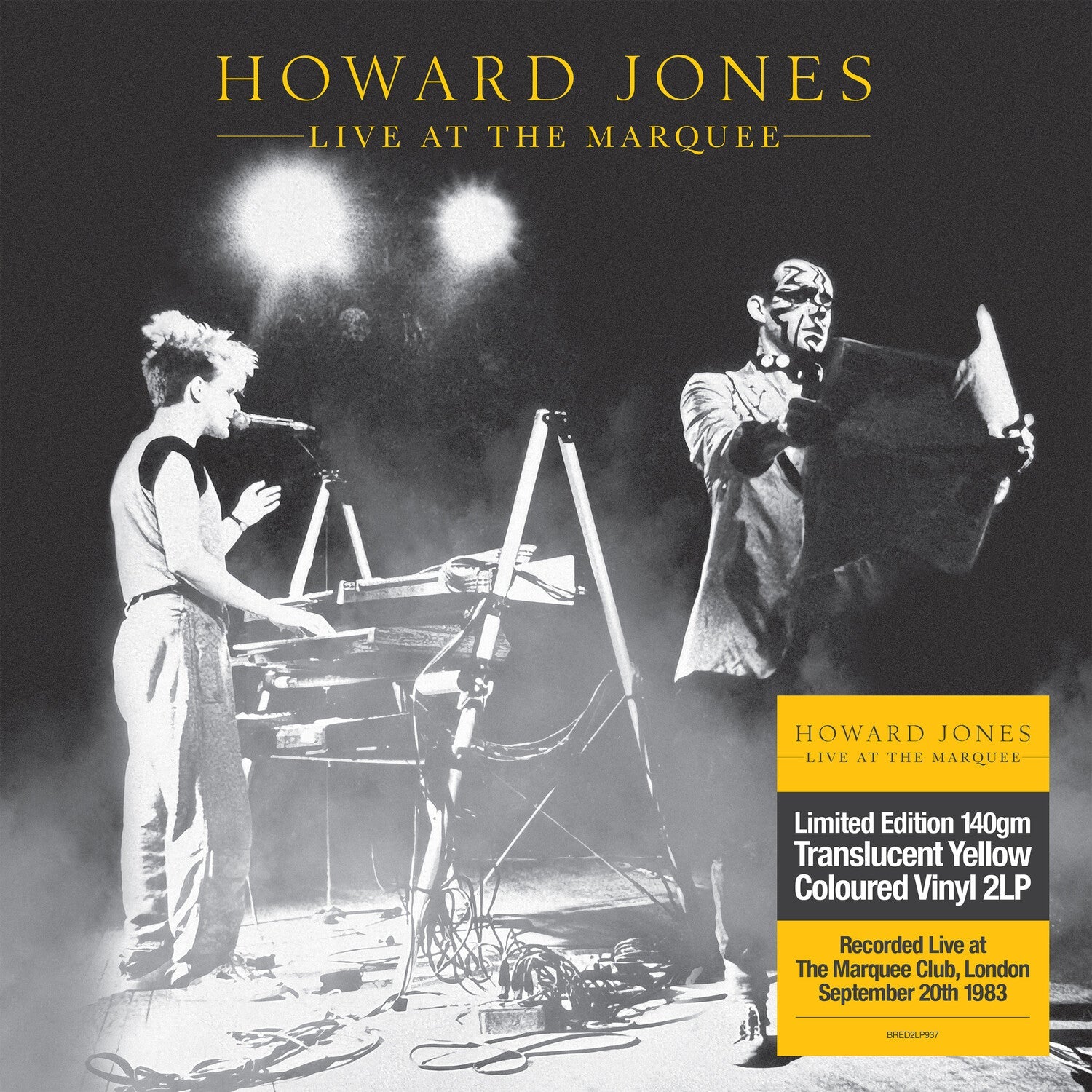Howard Jones - Live at the Marquee 2xLP (Clear Vinyl) - LEVITATION