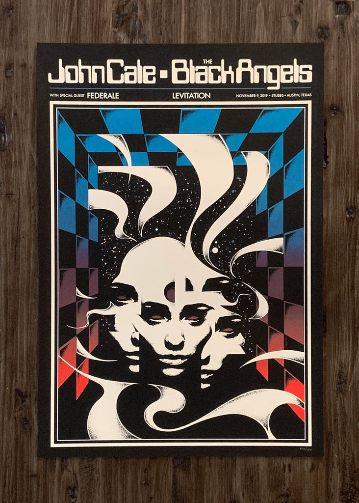 John Cale + The Black Angels Poster by Robin Gnista - ARCHIVE - LEVITATION