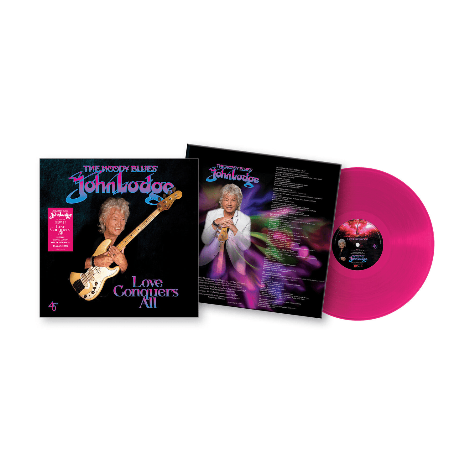 John Lodge - Love Conquers All - Violet (Violet Vinyl) - LEVITATION