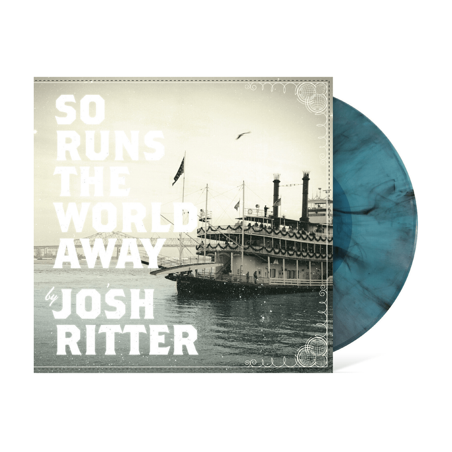 Josh Ritter - So Runs the World Away - Seaglass with Black Swirl Vinyl - LEVITATION