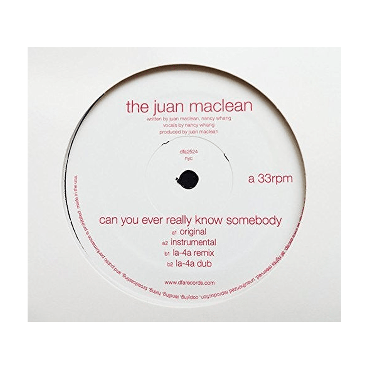Juan Maclean - Can You Ever Really Know Somebody - LEVITATION