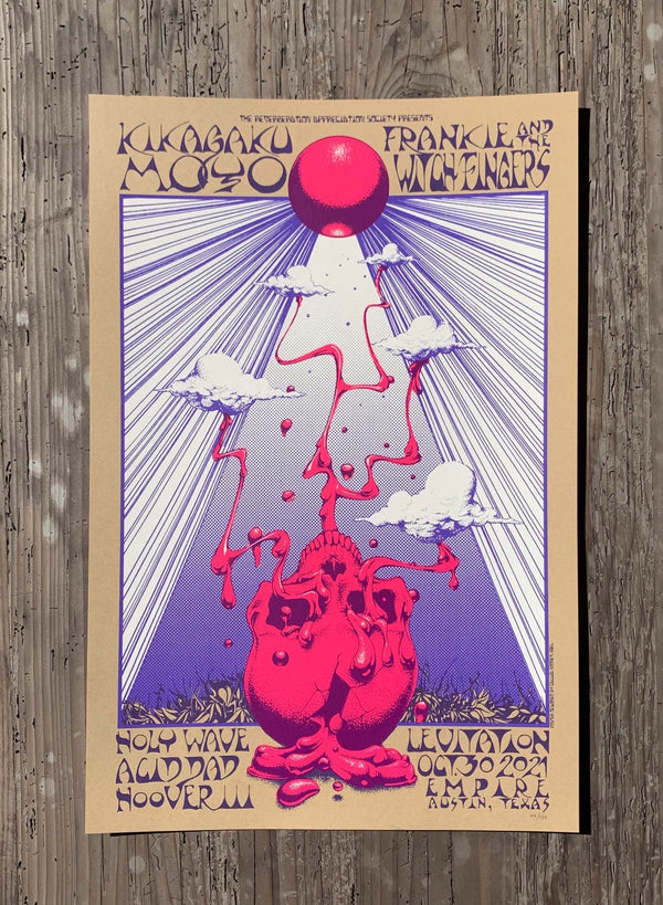 Kikagaku Moyo + Frankie and the Witch Fingers Poster by Callum Rooney - LEVITATION