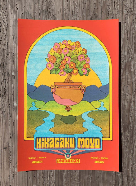 Kikagaku Moyo Final Show ポスター Kikagaku Moyo Poster by Kate Dehler - ARCHIVE | LEVITATION