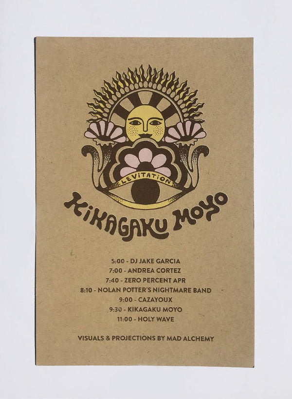 Kikagaku Moyo - Sept 17, 2022 - Handbills - LEVITATION