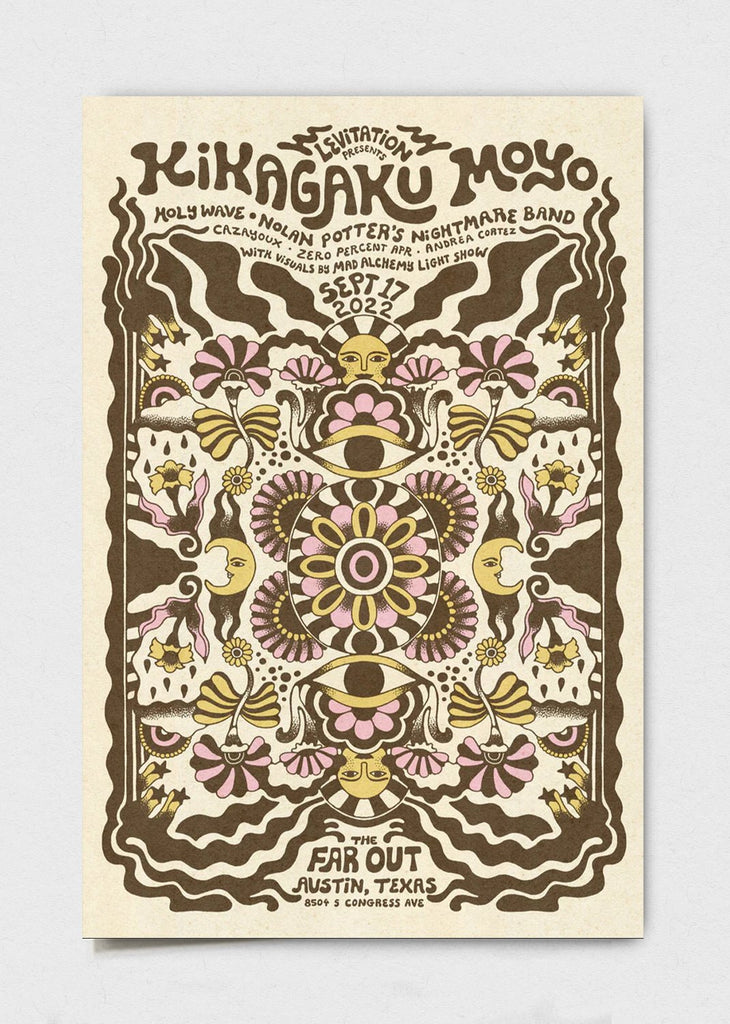 Kikagaku Moyo September 17th 2022 Poster by Catie St. Jacques - LEVITATION