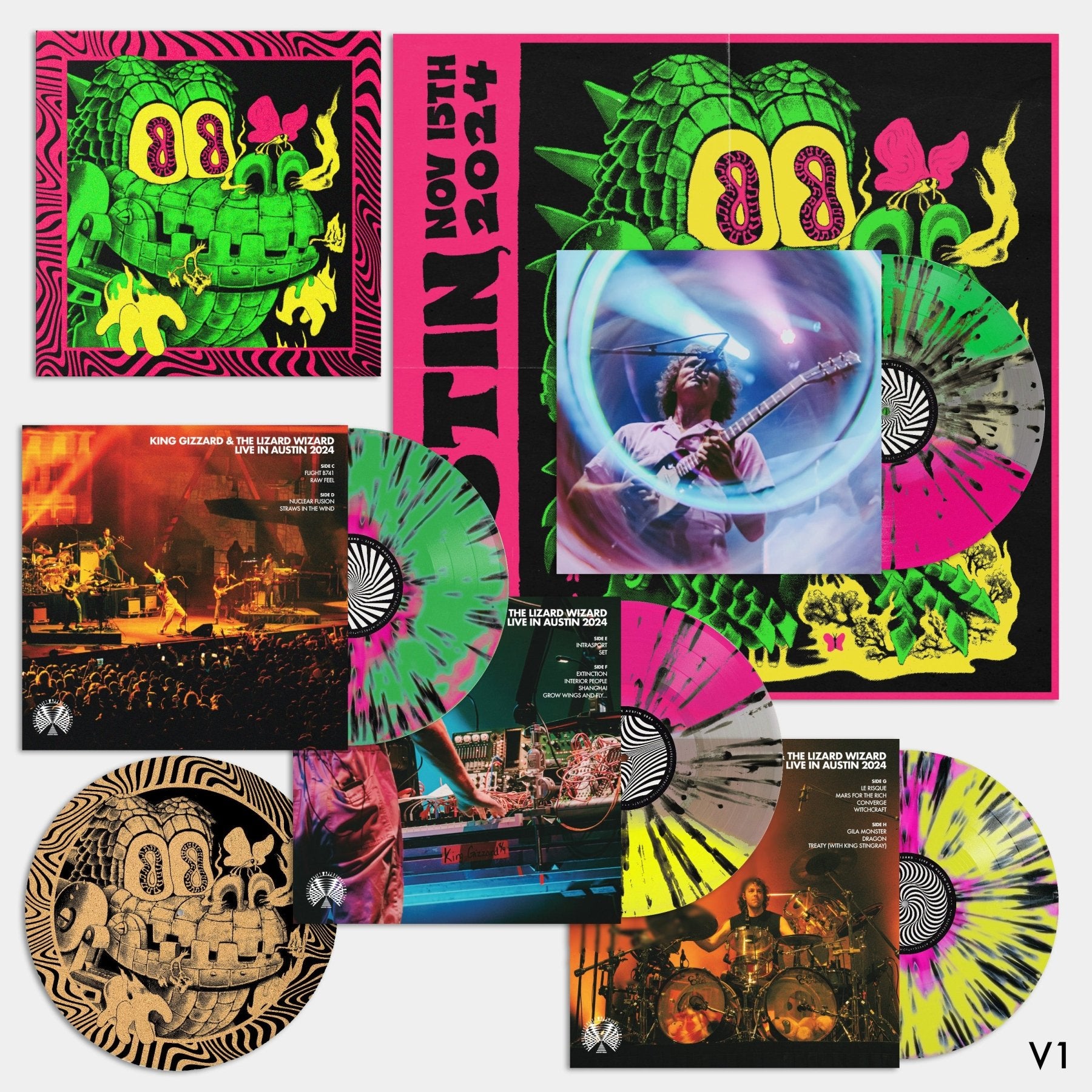 King Gizzard & The Lizard Wizard まとめ売り King Gizzard - Live in Austin '24 (4LP Box Set) – LEVITATION