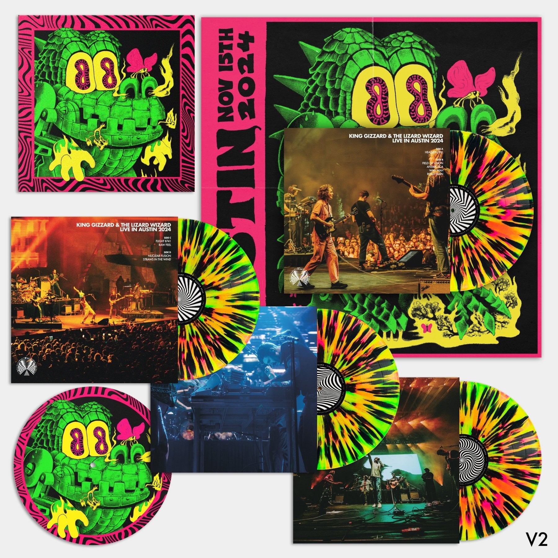 King Gizzard - Live in Austin '24 (4LP Box Set) – LEVITATION