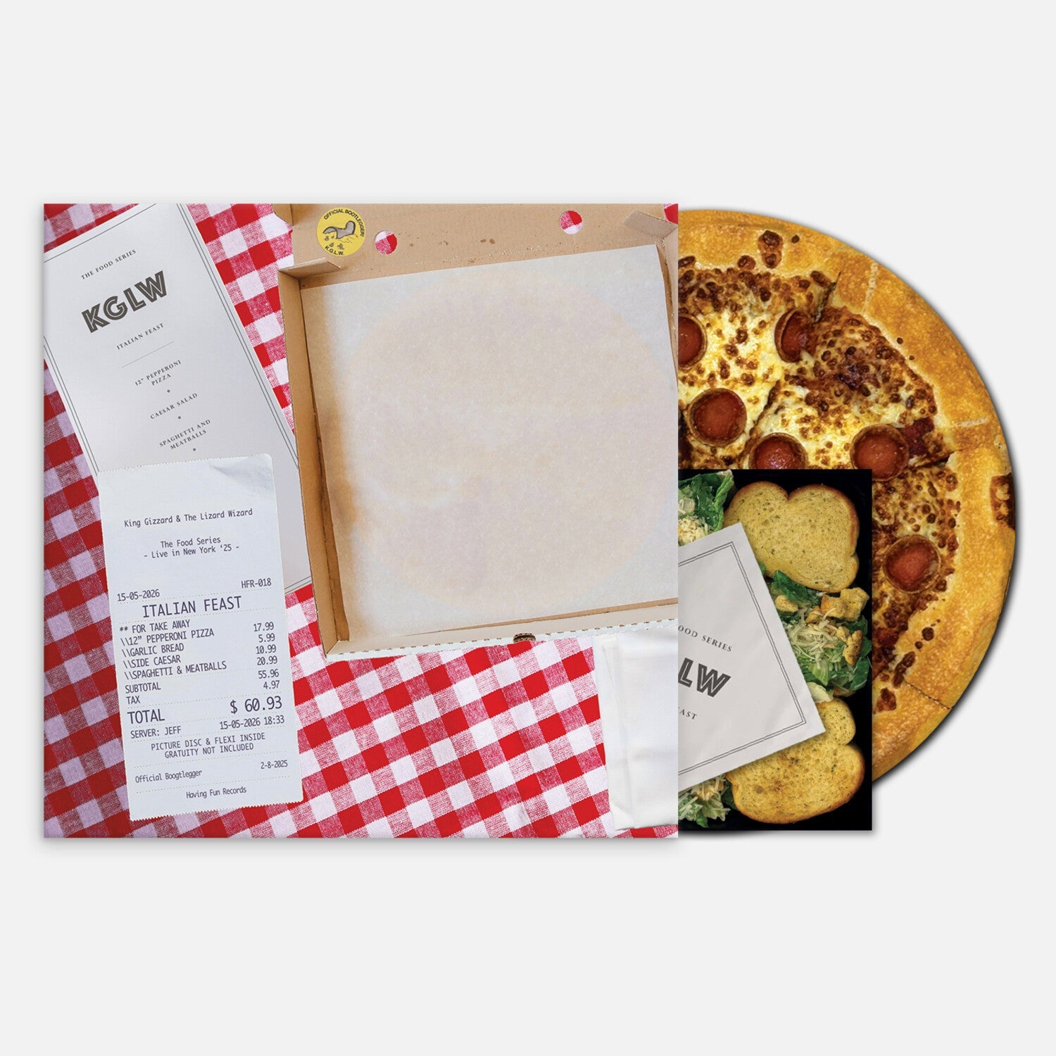 King Gizzard & The Lizard Wizard - Italian Feast - Italian Feast Pizza & Spaghetti + Meatballs Picture (Deluxe) - LEVITATION