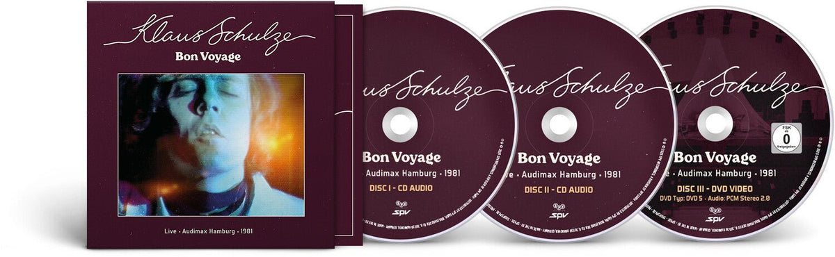 Klaus Schulze - Bon Voyage (Live Audimax Hamburg 1981) 3xCD - LEVITATION