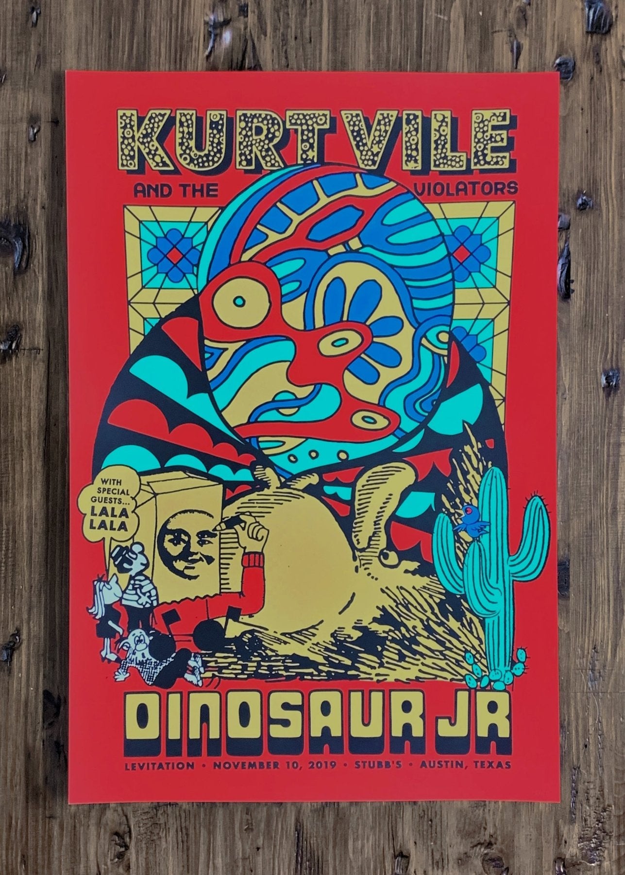 Kurt Vile & The Violators + Dinosaur Jr Poster by D. Norsen - ARCHIVE - LEVITATION