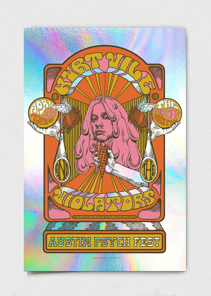 Kurt Vile & the Violators Poster by Matt Cliff – LEVITATION