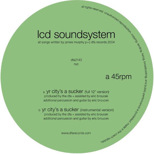 Lcd Soundsystem - Yr City's a Sucker - LEVITATION