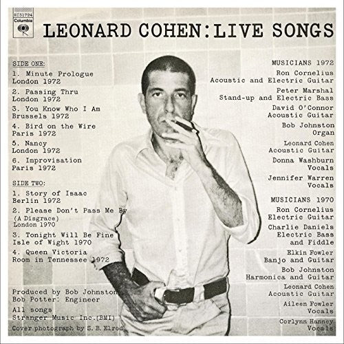 Leonard Cohen: Live Songs - LEVITATION