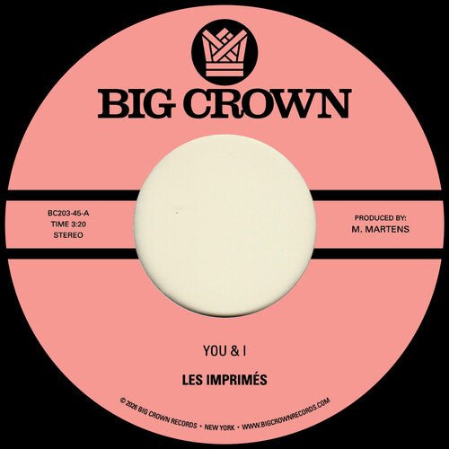 Les Imprimes - You & I B/w Miss the Days - LEVITATION