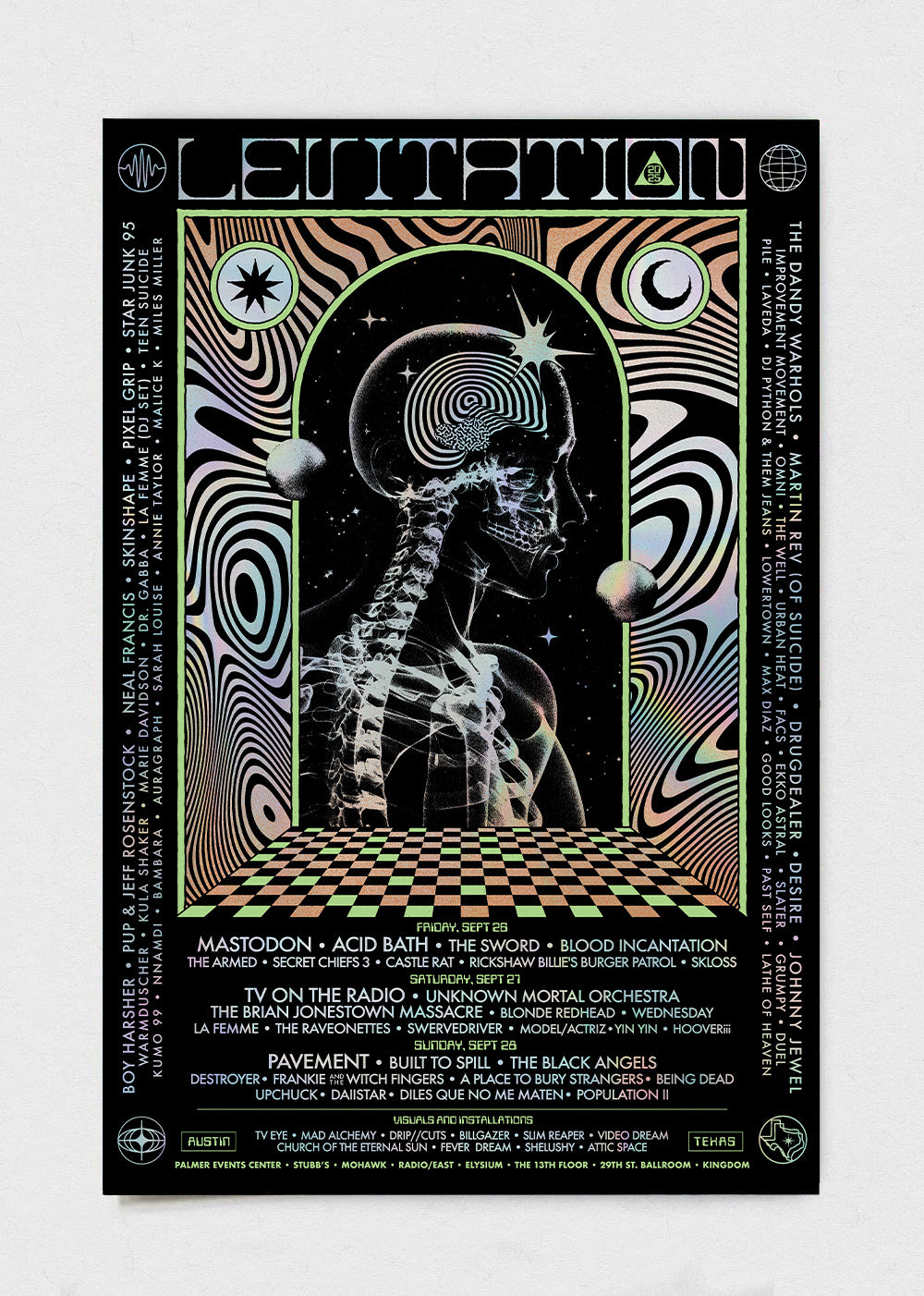 LEV '25 Weekend Poster by Tone Olvera | LEVITATION