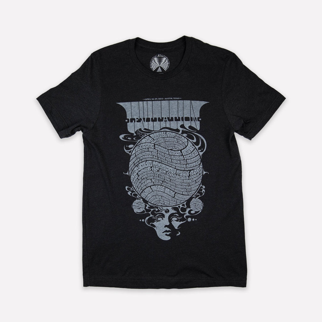 Levitation 2018 Weekend T-Shirt in Black - LEVITATION