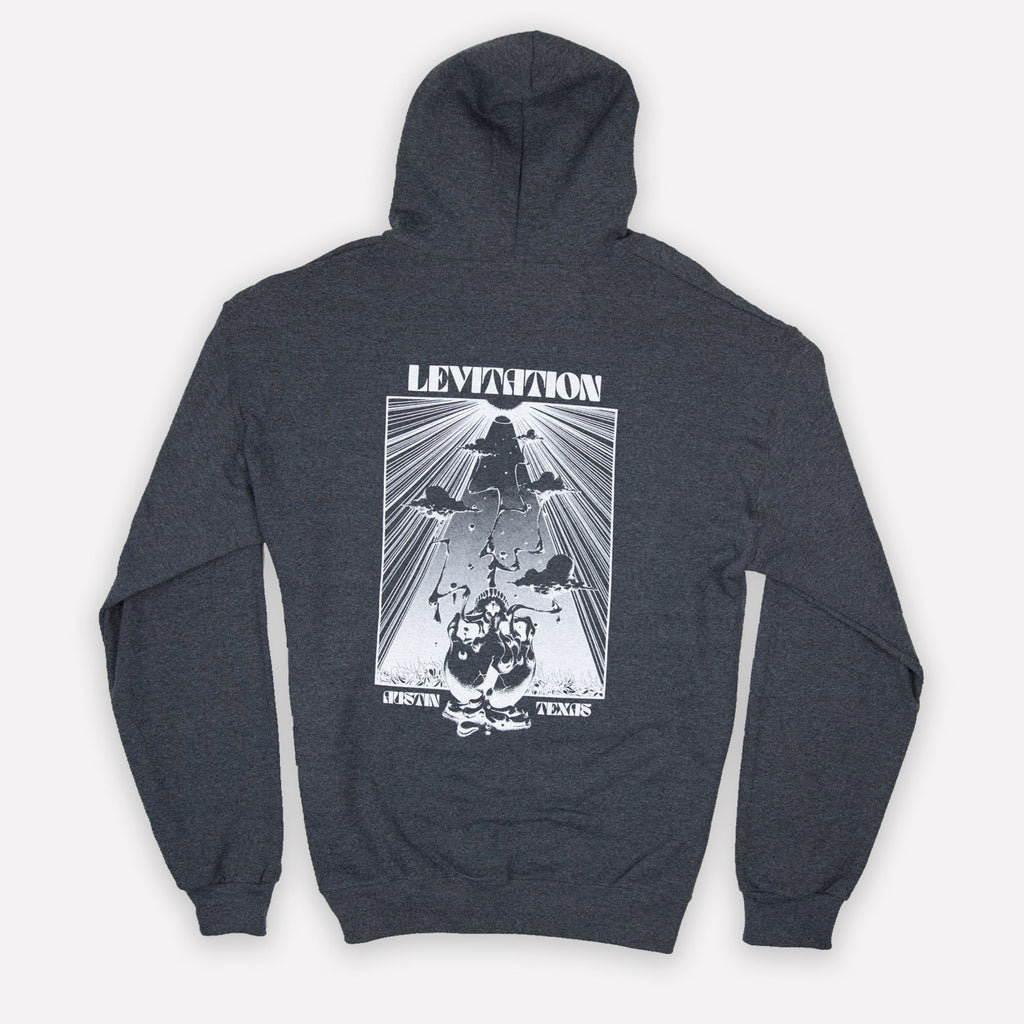 Levitation Melted Skull Zip Up Hoodie - LEVITATION