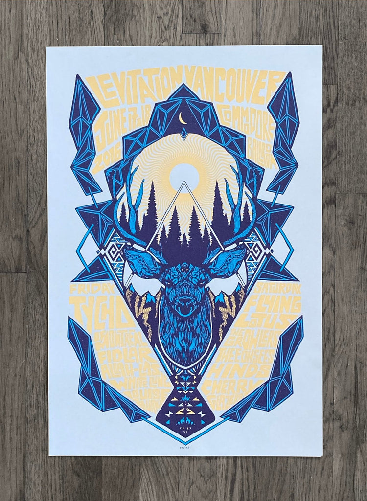 Levitation Vancouver 2016 Poster by Dylan Fant - LEVITATION