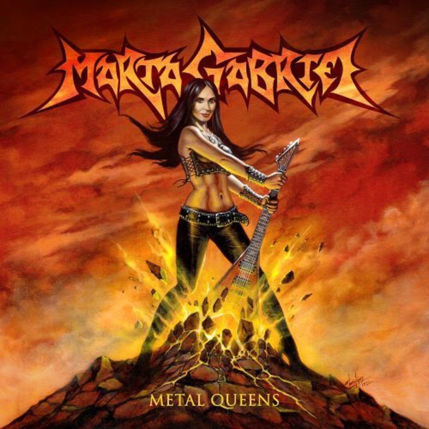 Marta Gabriel - Metal Queens (Red Vinyl) - LEVITATION