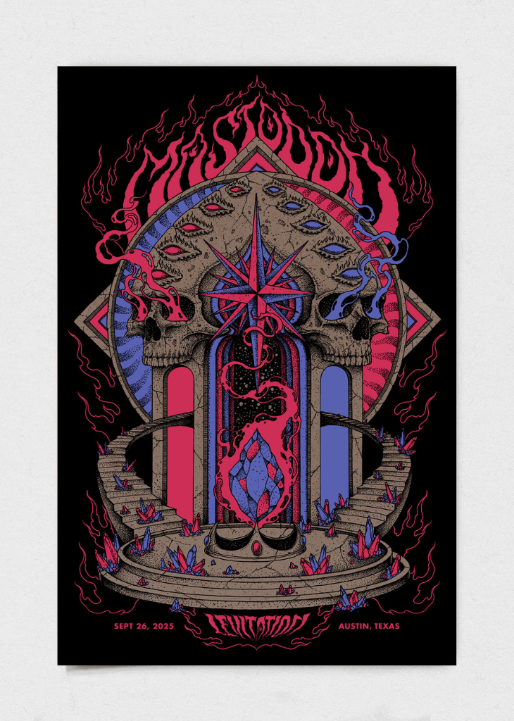 Mastodon Poster by Kuba Sokolski - LEVITATION