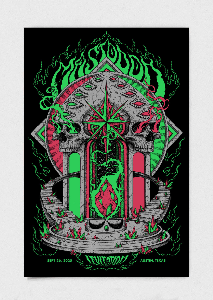 Mastodon Poster by Kuba Sokolski - LEVITATION