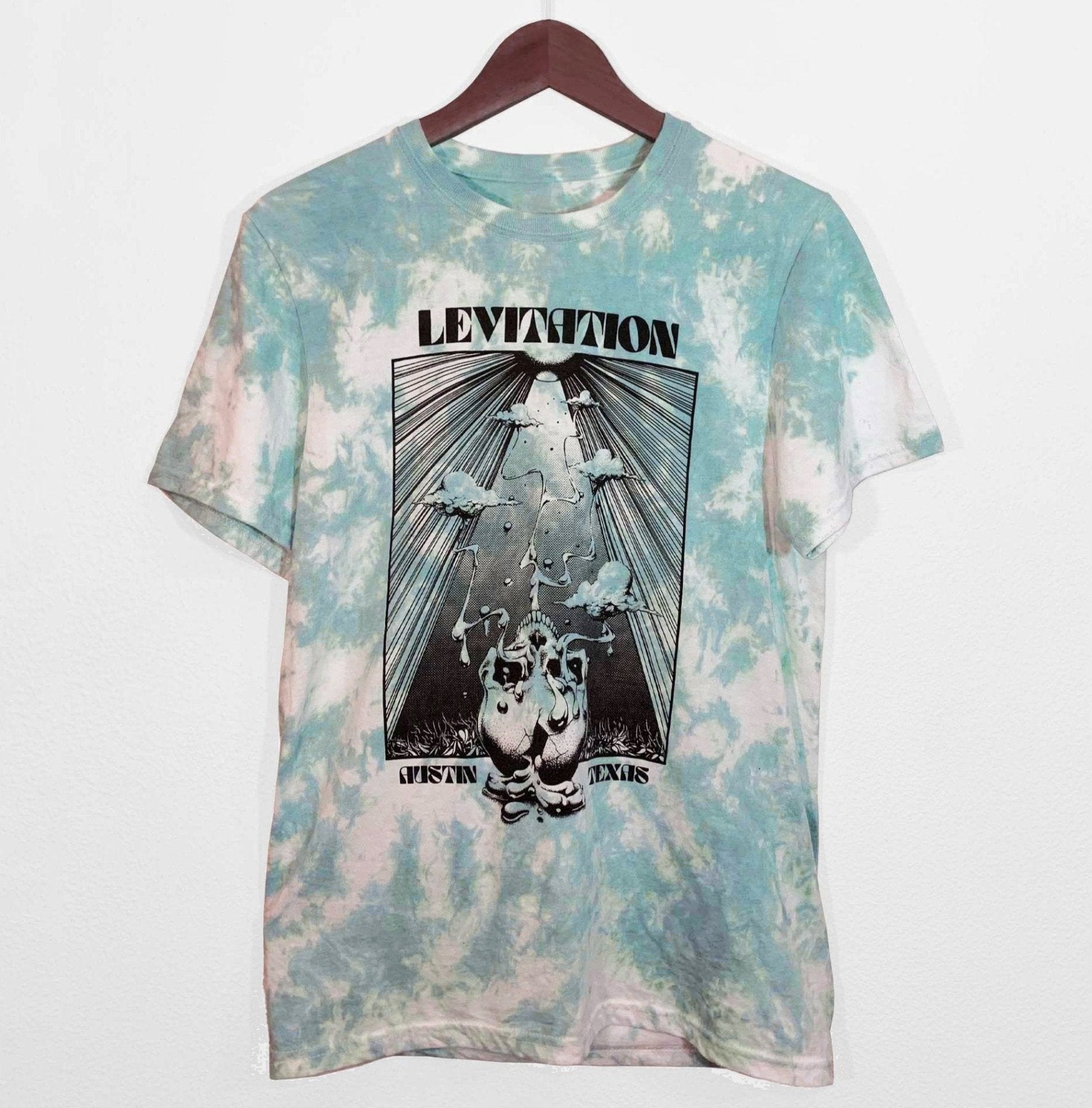★2023SS新作★LMC★TIE DYE S GOTHIC OVAL TEE Webbed Pink Embroidered Tooth Oversized tie-dye t-shirt